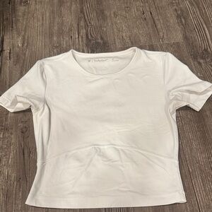 TnAction White Short Soft Sleeve Women's Active Tee